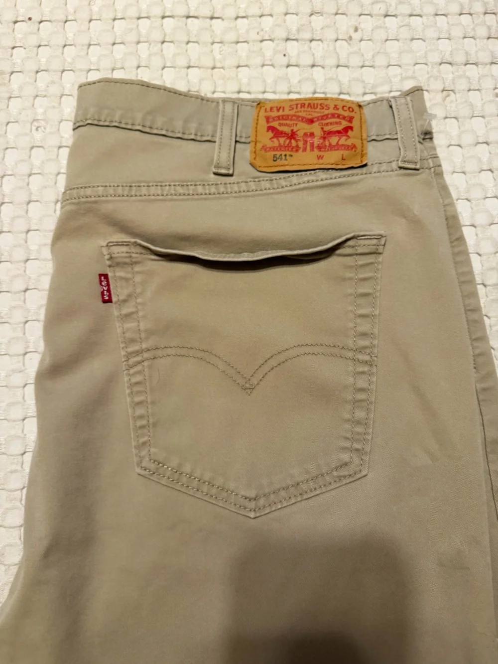 Levi Tan Workpant Interior Tag Detail